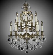 American Brass & Crystal CH9532-A-04G-ST - Ten Light Chandelier